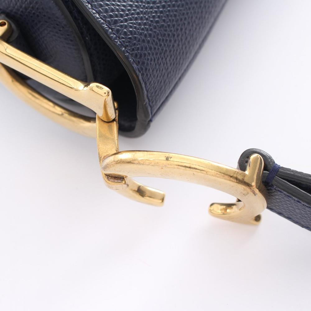 Dior Saddle Shoulder Bag Leather Navy - Picture 7 of 7